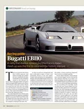 Road car buying guide: Bugatti EB110 - Left