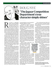“The Jaguar Competition Department’s true character simply shines” - Left