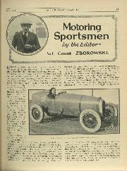 Motoring Sportsmen by the Editor: Count Zborowski - Left