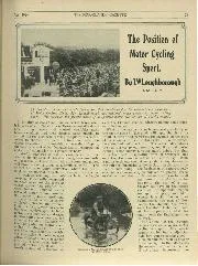 The Position of Motor Cycling Sport. By T W Loughborough A.M.I.A. E - Left