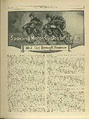 Sporting Motor Cycles of Today By