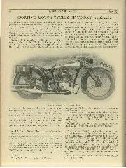Sporting Motor Cycles of Today By