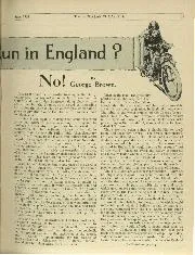 Should the T.T. be Run in England? No! By George Brown - Left