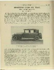 SPORTING CARS ON TEST. - Left