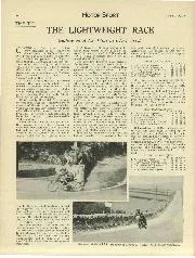 THE T.T. THE IGHTWEIGHT RACE Guthrie on A.J.S. Wins at 64.71 m.p.h. - Left