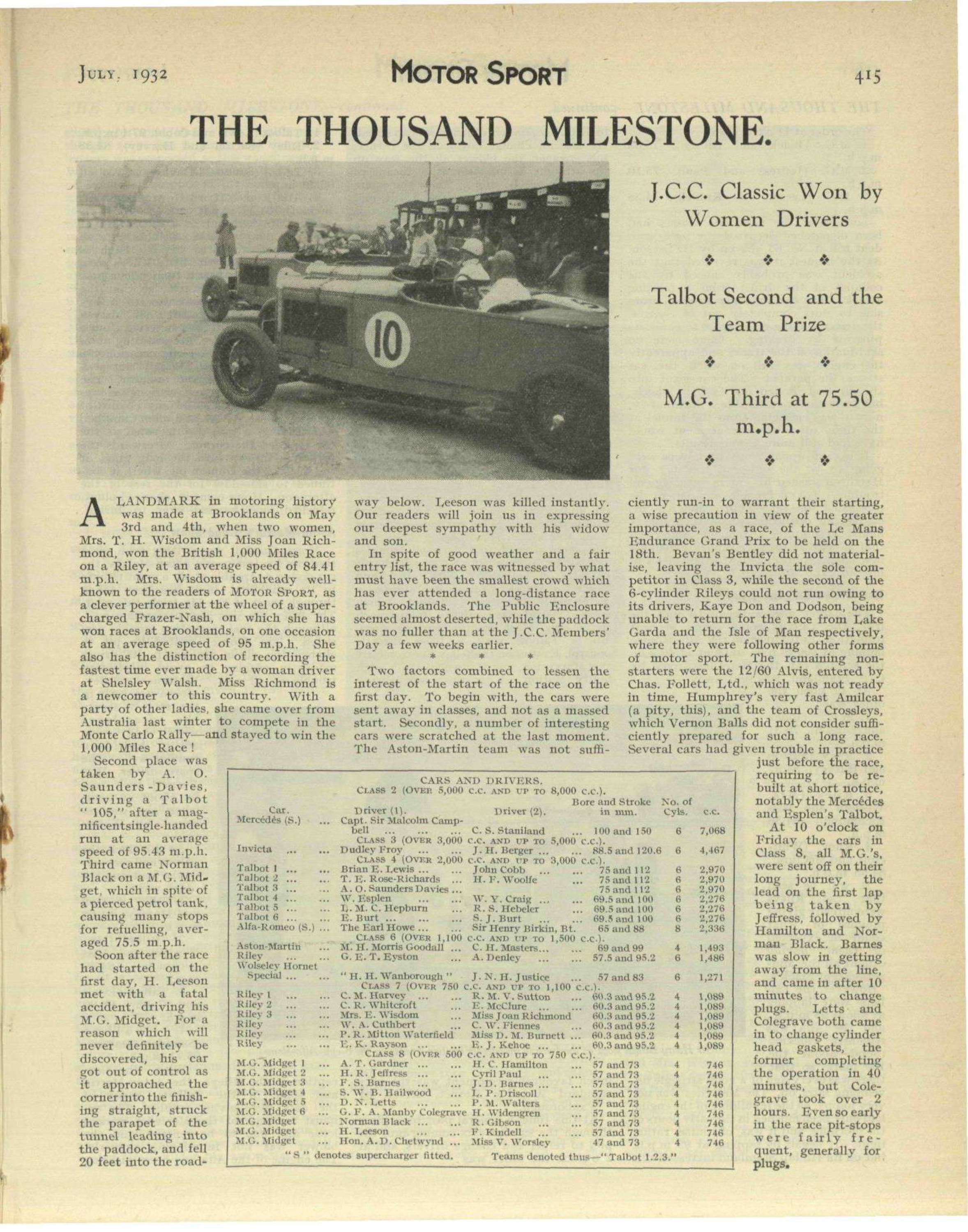 July 1932 - Motor Sport Magazine