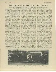 BRITAIN ECLIPSED AT LE MANS - Left