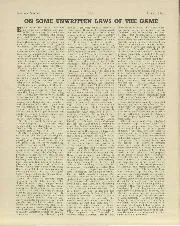 On some unwritten laws of the game - Left