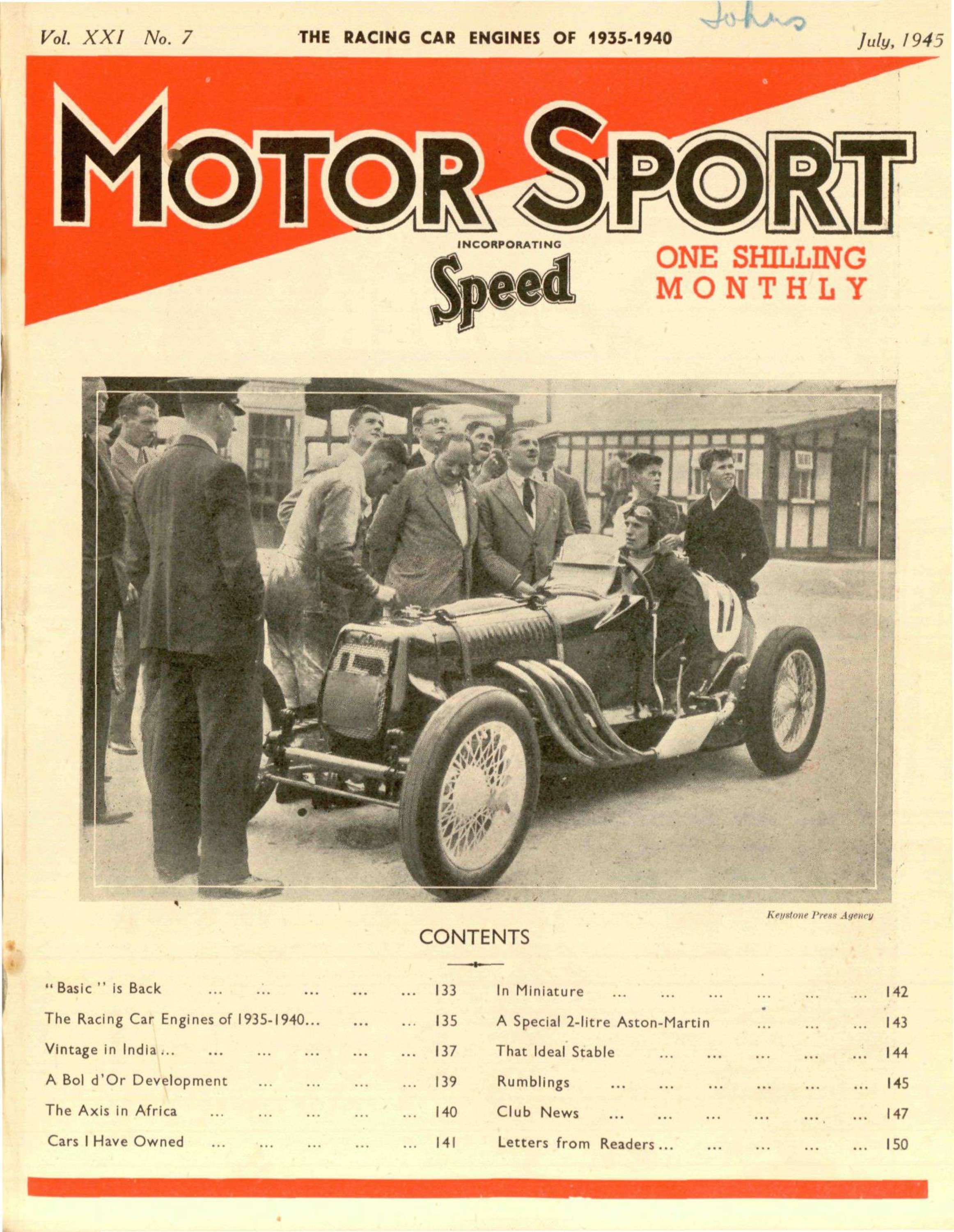 Cover image for July 1945