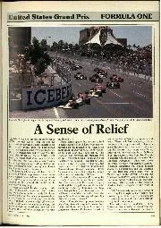 1989 United States Grand Prix race report - Left