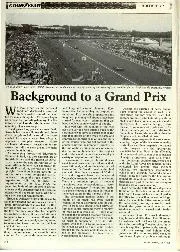 Background to a Grand Prix - Left