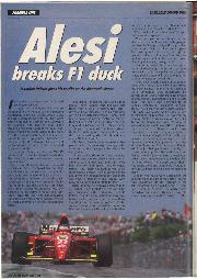 Alesi breaks F1 duck - Left