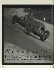 Monoposto! - the tale of the Birkin Blower - Left