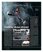 Webber dives ahead - Left