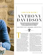 Brunch with... Anthony Davidson - Right
