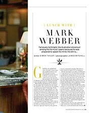 Lunch with... Mark Webber - Left