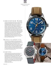 Christopher Ward, Mühle-Glashütte, Certina - Left