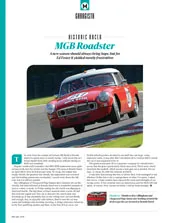 Historic racer: MGB Roadster - Left
