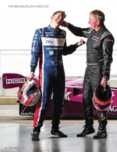 Martin Brundle and son Alex drive Le Mans-winning Jaguar XJR-12 - Left