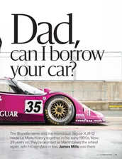 Martin Brundle and son Alex drive Le Mans-winning Jaguar XJR-12 - Right