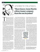 Tobias Moers leaves Aston Martin a fitter, leaner company: Andrew Frankel - Left