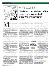 Mat Oxley: ‘Pedro Acosta is MotoGP’s most exciting arrival since Marc Márquez' - Left