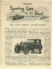 THE ALVIS SPORTS “SILVER EAGLE.” - Left