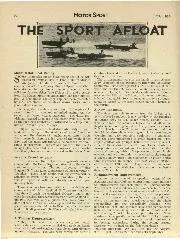 THE SPORT AFLOAT - Left