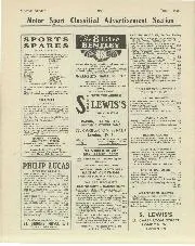 Motor Sport Classified Advertisement Section - Left