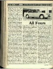 New cars: Mitsubishi Galant 4WD/4WS - Left