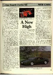 New cars:  Lotus Esprit Turbo SE - Left