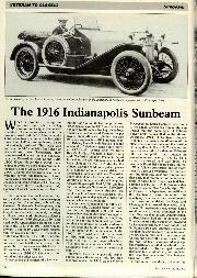 The 1916 Indianapolis Sunbeam - Left