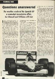 Questions unanswered as Mansell wins the 1992 Spanish Grand Prix: race report - Left