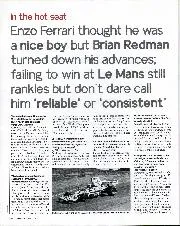 In the hot seat -- Brian Redman - Left