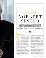 Lunch with... Norbert Singer - Right