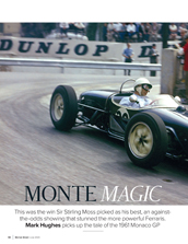 Monte magic: Stirling Moss in the 1961 Monaco Grand Prix - Left