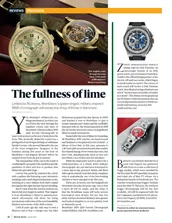 Montblanc 1858 Split Second Chronograph: The fullness of lime - Left