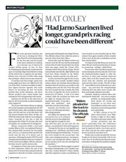 Mat Oxley: 'Had Saarinen lived longer, motorcycle GP racing could have been different' - Left