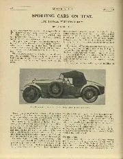 SPORTING CARS ON TEST. - Left