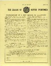 THE LEAGUE OF MOTOR SPORTSMEN INAUGURATION OF A NEW LEAGUE OF FELLOWSHIP - Left