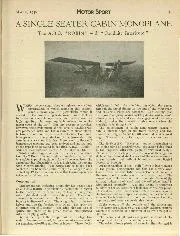 A SINGLE SEATER CABIN MONOPLANE - Left