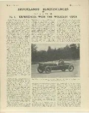 BROOKLANDS REMINISCENCES - Left