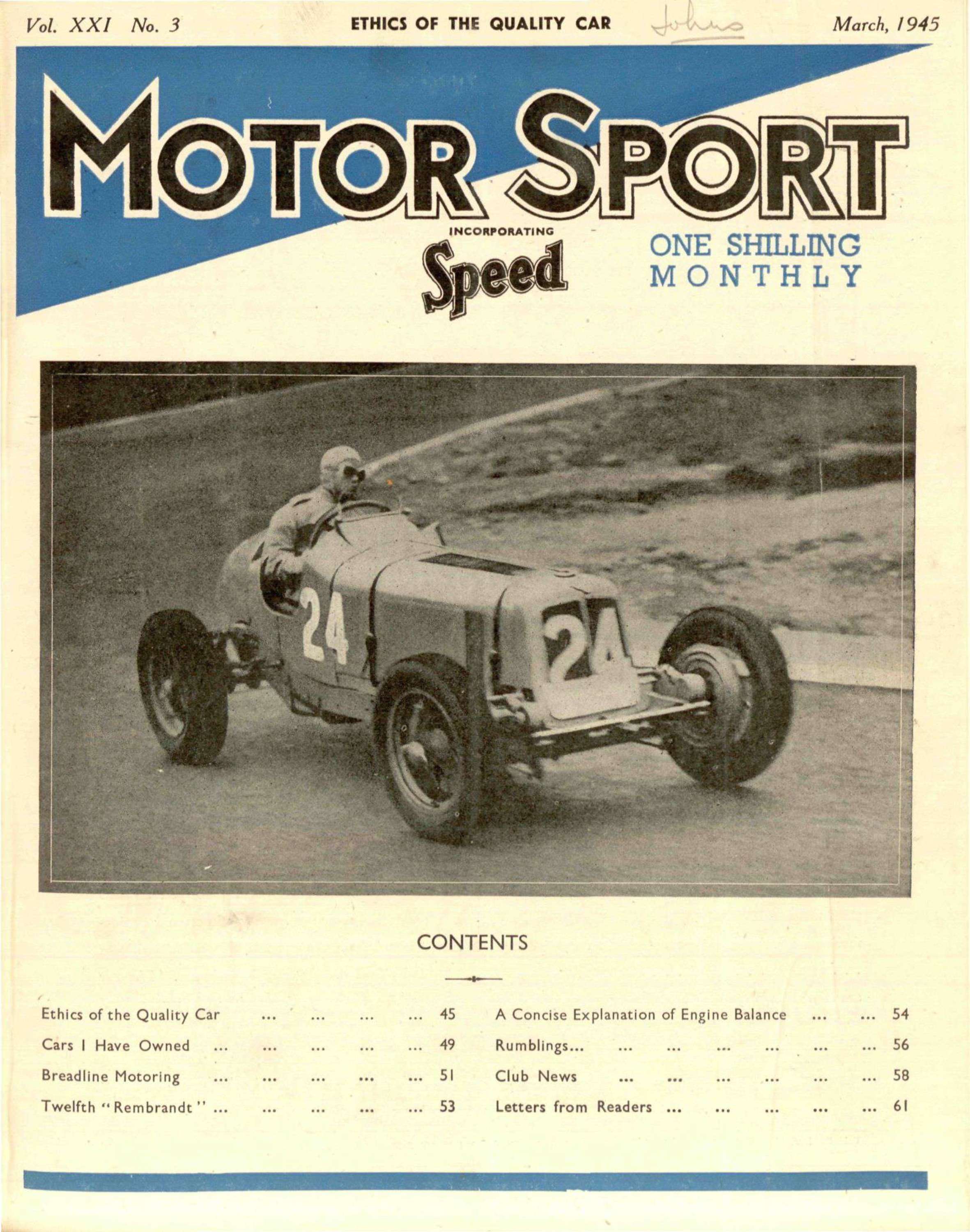 Cover image for March 1945