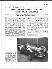 Technical development of the Javelin and Jupiter flat-four engines - Left