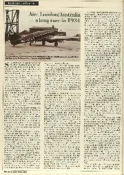 Air: London/Australia - a long race in 1934 - Left