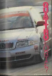 Quattroforte? Audi's 1996 BTCC arrival - Left