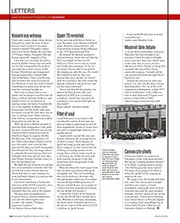 Letters, March 2015 - Left