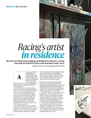 Racing’s artist in residence - Left
