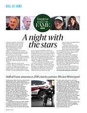 Hall of Fame announces 2018 charity partner, Mission Motorsport - Left