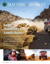 Sainz dominates Saudi dunes - Left